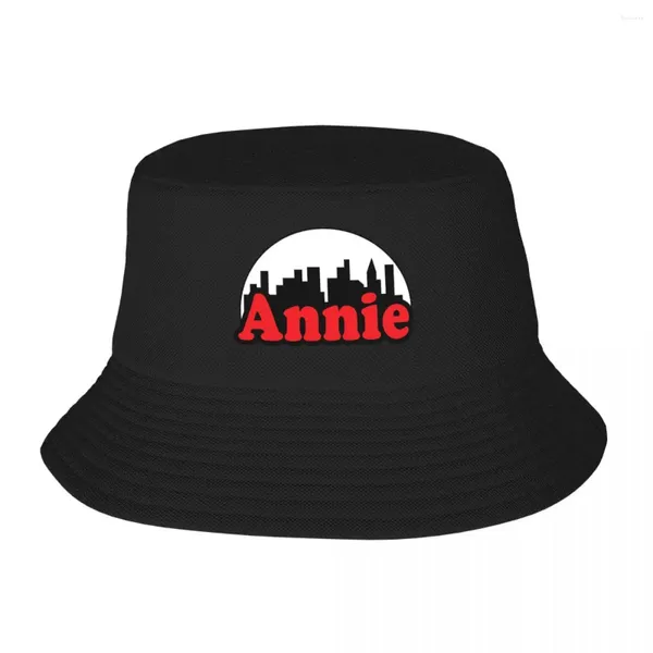 Bérets Annie Musical York Skyline Bucket Chapeaux Panama Pour Enfants Bob Automne Pêcheur Été Plage Pêche Casquettes Unisexe