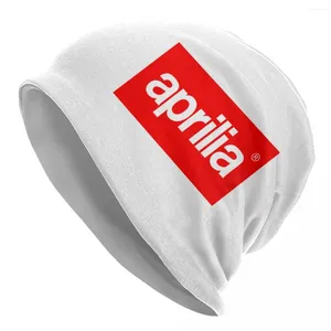 Bérets Aprilia Racing Moto Moto Team Skullies Bonnets Chapeau Automne Hiver Unisexe Ski Caps Chaud Double Usage Bonnet Tricot Chapeaux