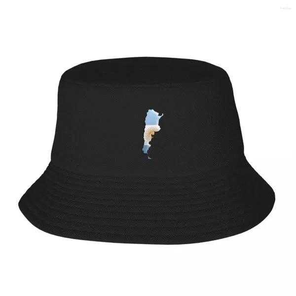 Boinas Bandera de Argentina Sun Bob Sombreros para mujer Sombrero de playa Moda Packable Deportes al aire libre Pesca Pescador Cap