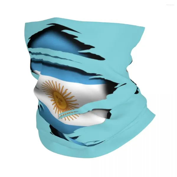 Berets Argentine Torn drapeau tatouage hiver bandeau couche plus chauds hommes femmes en randonnée de la randonnée de camping fou