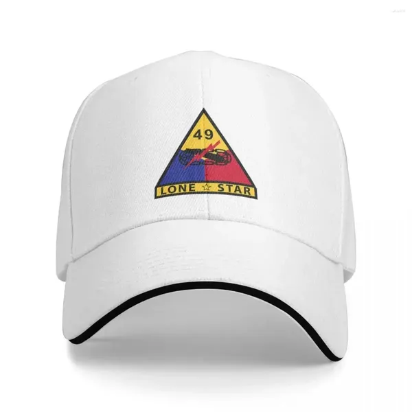 Bérets Army 49th Armored Division - Lone Star Baseball Caps Fashion Men Femmes Chapeaux de sport décontracté extérieurs