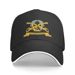 Bérets Army 7th Cavalry Regiment W Br - Capuchis de ruban Fashion Casqueur Casqueur Capes de chapeau réglable Chapeaux Polychromatiques personnalisables