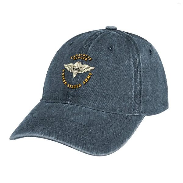 Bérets Army - Parachute Rigger Metal V1 Cowboy Hat Hard Western Chapeaux drôles pour femmes hommes