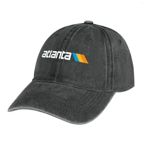 Bérets Atlanta Marta Logo - Texte blanc cowboy chapeau pêche CAP Kids Fashion Beach Mens Tennis Women's