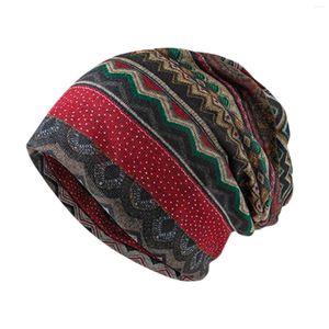 Baretten Herfst en Winter Warm Multifunctionele hoofddoek Hoofdprint Bloemenhoed Paar Stapel Heren Dames Hoeden Handschoenen Wanten