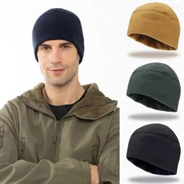 Berets herfst winter heren hoed tactisch rijden outdoor marinekorps dikker warme winddichte fleece oordlap bergbekleding leger cap