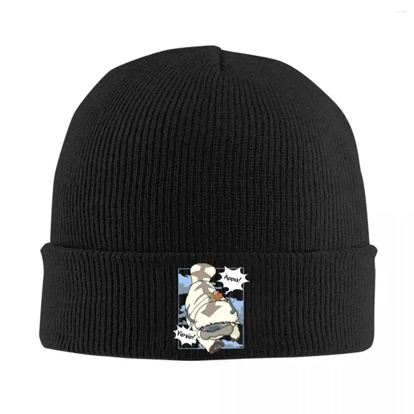 Bérets Avatar-The Last Airbender Appa Yip Bonnet tricoté Automne Hiver Chapeaux Chaud Unisexe Hip-hop Casquettes Hommes Femmes