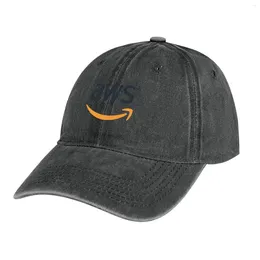 Berets AWS Developer Logo Cowboy Hat Golf Wear Man Hoeden voor vrouwen heren