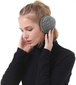 Bérets AZUE Soft Fleece Plush Ear Muffs for Winter Women - Warmer Foldable Earmuffs Knit Furry Men Kids