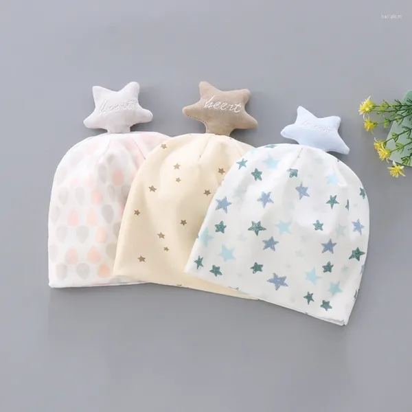 Bérets bébé coton accessoires de chapeau étoile chaude fille garçon automne hiver pour les enfants