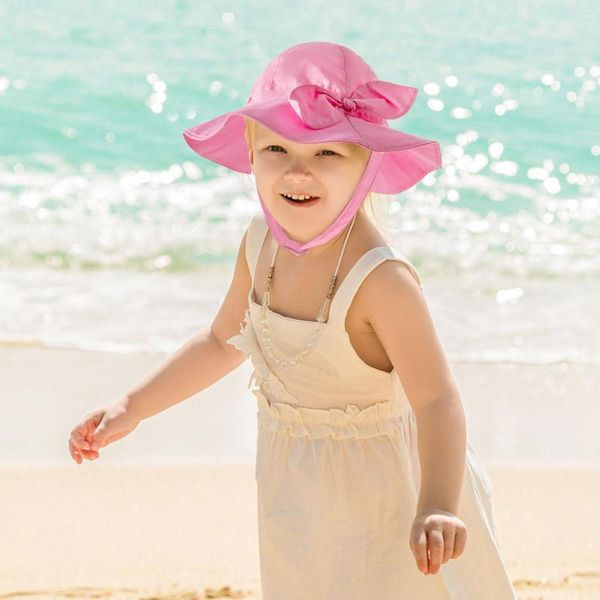 Boinas Bebé niña Sombrero para el sol Playa al aire libre con sombreros anchos Gorra para hombre