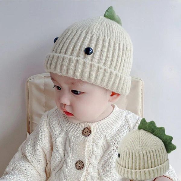 Bérets bébé chapeau automne et hiver mignon Super dinosaure fille enfant étudiant Gua peau chaud pull tricoté bonnet cadeau