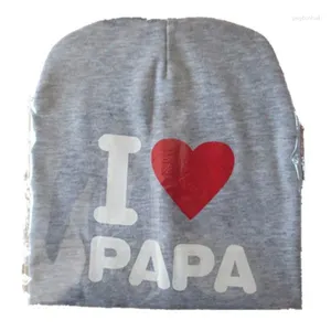 Berets Baby Hat I Love Mama Papa Toddler Beanie POGRAMENT