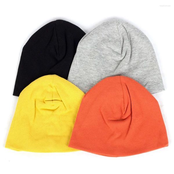 Bérets bébé couleur unie bonnets chapeaux hiver chaud Skullies pour enfant en bas âge infantile mode automne chapeau filles garçons casquettes enfants décontracté bonnet bonnet