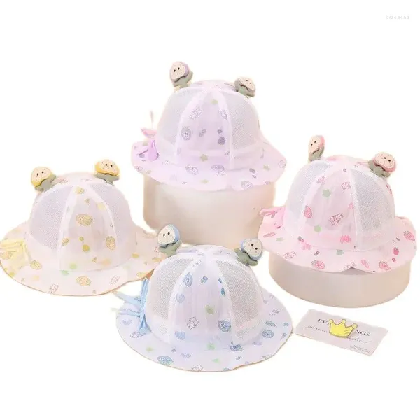 Bérets Baby Summer Mesh mince Bowl Sunshade Bowl pour garçons et filles