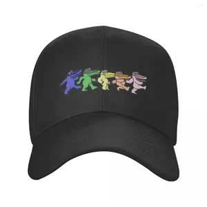 Boinas Banda Música Gorra Moda para adultos Rey Gizzard Lagarto Mago Papá Sombrero Gorras para el sol Carreras Ajustable Snapback Béisbol