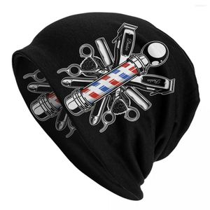 Bérets salon de coiffure Bonnet chapeaux Cool tricot chapeau pour hommes femmes hiver chaud coiffeur coiffeur Skullies bonnets casquettes