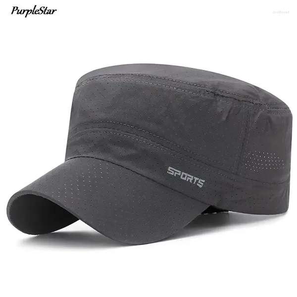 Bérets Baseball Cap pour hommes femmes séchage rapides Top Sport Sport Chapeau de l'armée Salle sol