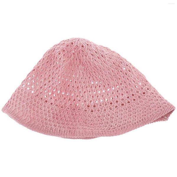 Berretti Cappello da bacino Cappello da donna Protezione solare Paglia Cotone Lino Miss Cappelli da donna Estivi
