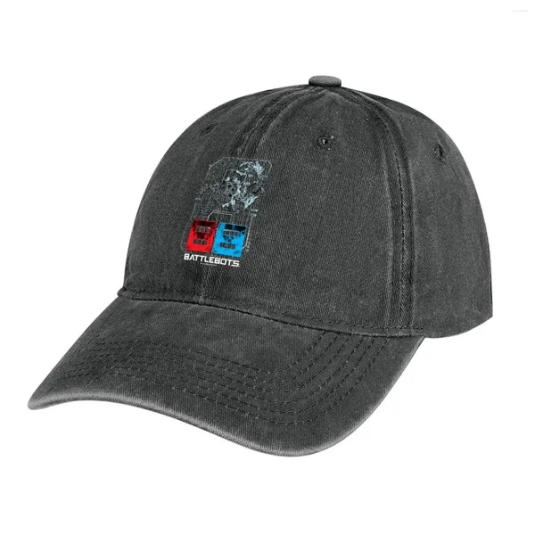 Boinas Battle'Bots Robot Schematics Logo Premium Sombrero de vaquero Gorra militar Hombre Sol para niños Visera térmica Playa Hombres Mujeres