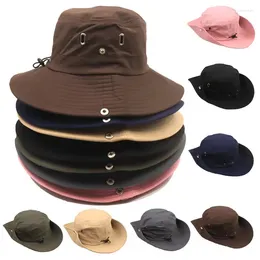 Berets Beach Hat For Women Men Wide Brim Sun Womens Upf 50 UV Protection Floppy Foldable Summer