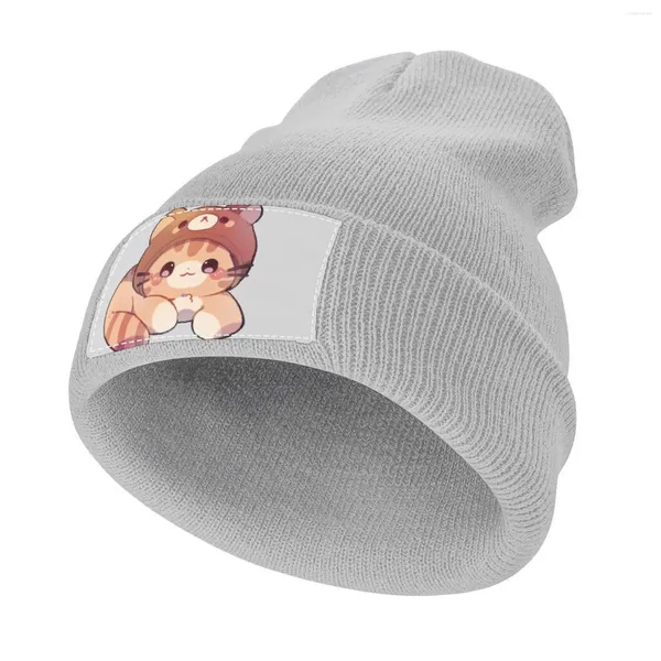 Bérets Bear Kitty Bonnet tricoté Ball In Hat |-F-|Visière Thermique Homme Femme