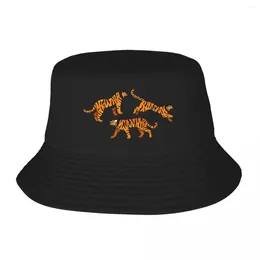 Berets Bengal Tigers - Mint emmer hoed Panama voor man vrouw Bob Hats Hip Hop Fisherman Fishing Unisex Caps