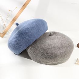 Boinas Boina Mujer Invierno Angora Gorro De Punto Otoño Cálido Accesorio De Esquí Para Exteriores