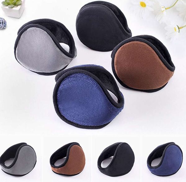 Boinas Boinas 2024 Estilo de felpa con espalda Bolsas para los oídos de moda Orejeras para hombres Orejeras masculinas Casual Mantener caliente Invierno Protector para exteriores Cubierta para la oreja