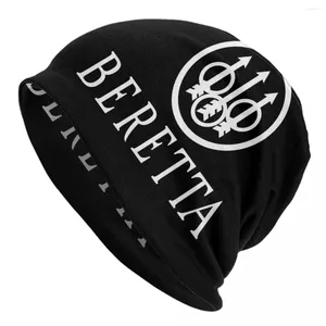 Bérets Beretta Gun Logo Bonnets Casquettes Hommes Femmes Unisexe Streetwear Hiver Chaud Tricot Chapeau Adulte Militaire Bonnet Chapeaux