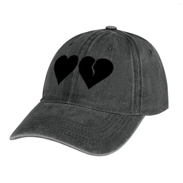 Boinas BHC Black Hearts Club Sombrero de vaquero Hip Hop Visera térmica Bobble Ropa de golf para mujeres Hombres