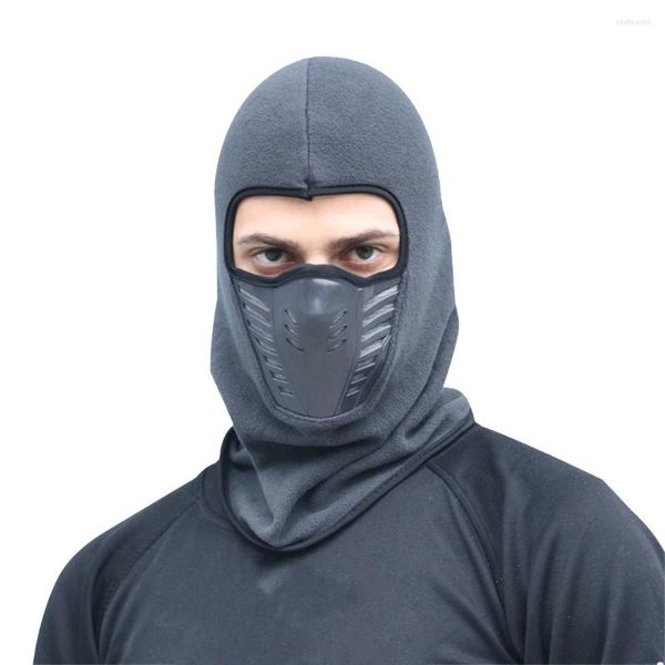 Bérets Masque à vélo Masque extérieur hiver chaud Bicycle d'escalade Ski Ski Filtre Thermal Fleep Thermal Balaclava Head Protector