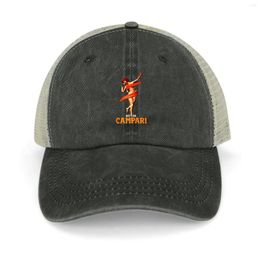 Berets Bitter Campari Cowboy Hat Brand Man Cap Big Size Women's 2024 Men's