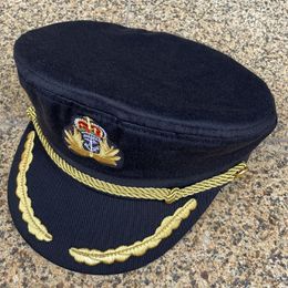 Boinas, gorra militar ajustable negra, circunferencia de la cabeza de 58cm, suministros de utilería para el hogar para adultos, disfraz de hombre y mujer