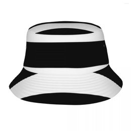 Bérets noir et blanc rayure seau chapeau Panama enfants Bob chapeaux en plein air Hip Hop pêcheur pour la pêche d'été unisexe casquettes