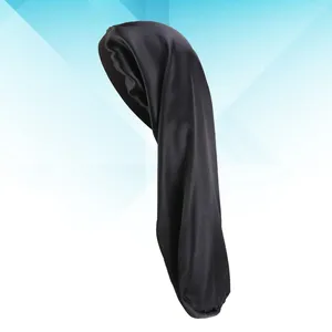 Bérets Noir Hijab Femmes Stretchy Chimiothérapie Cap Fleurs Imprimé Perte De Cheveux Homme Dormir Chapeau Élastique