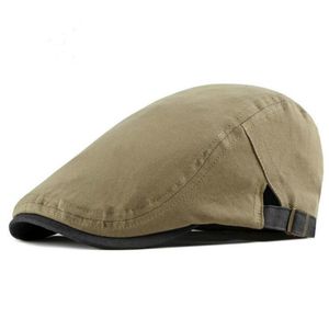 Berets Blank Flat Cap Men Vintage Sboy Hat Cabbie Beret Retro Painter Plain Summer Ivy Artiste Duckbill Gatsbay Dropheshipberets