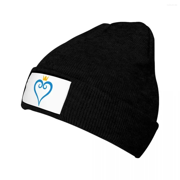 Bérets Blue Hearts Bonnet Chapeaux Jeu Chapeau tricoté Adulte Unisexe Mignon Head Wrap Bonnet Automne Hiver Gym Casquettes personnalisées