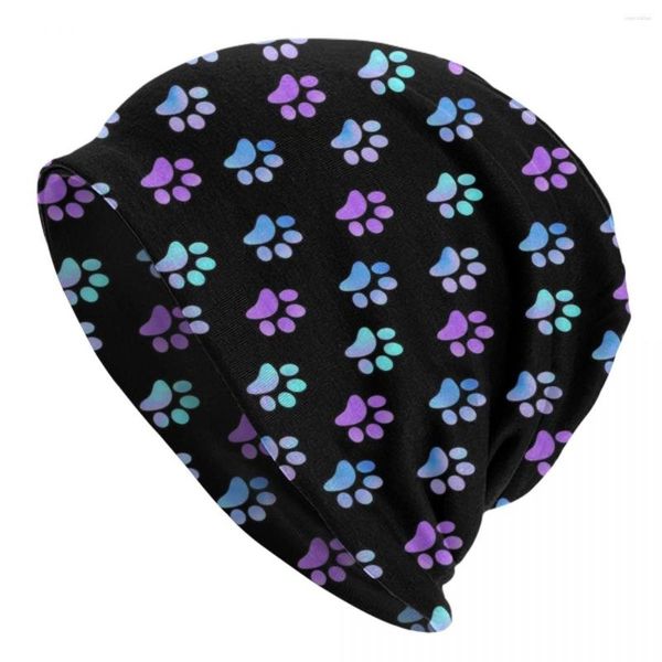 Boinas Azul Púrpura Galaxy Bonnet Sombreros Moda Sombrero de punto para mujeres Hombres Cálido Invierno Animal Pet Skullies Gorros Gorros