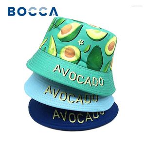 Berets Bocca Avocado Printing Bucket Hat Childre