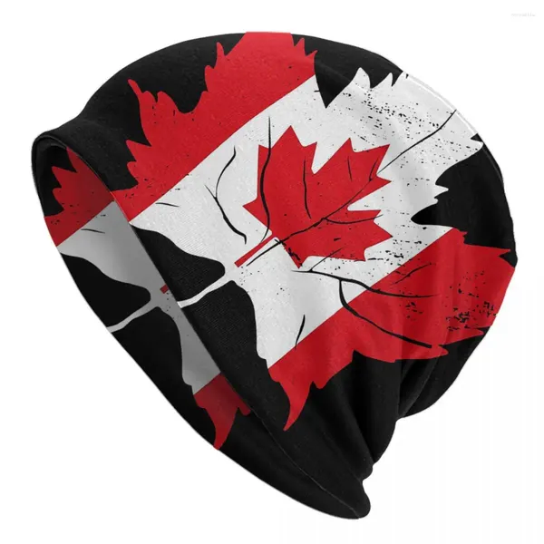 Bérets Bonnet Chapeaux Canada Hommes Femmes Chapeau Mince Drapeau Automne Printemps Casquette Chaude Rue Skullies Bonnets Casquettes