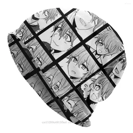 Boinas Bonnet Sombreros Danganronpa Makoto Juego Hombres Skullies Gorros Sombrero Rantaro Manga Colección Invierno Gorro cálido Diseño Gorras