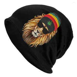 Boinas Bonnet Hats Jamaican Rasta Lion Men Amantes de la música para mujeres Capas delgadas Hip Hop Skullies Gaijas Cabas