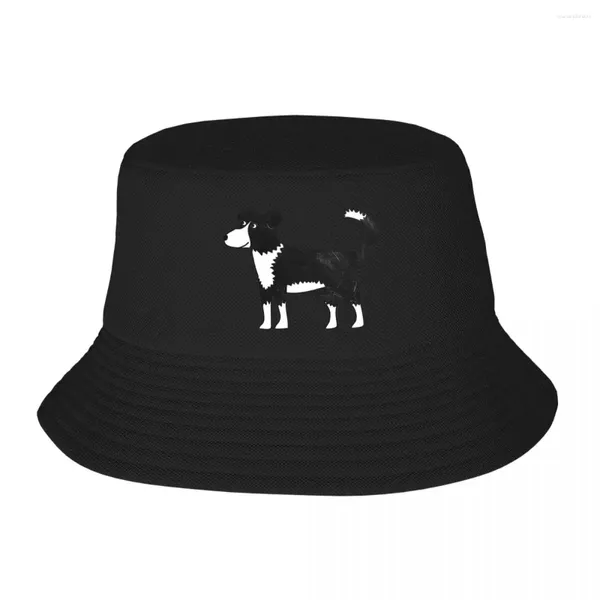 Bérets Border Collie Sheepdog Bucket Chapeaux Panama Pour Enfants Bob Pêcheur En Plein Air Pêche Casquettes Unisexe