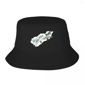 Bérets Bottlenose Dolphin Group Bucket Hat Custom Hats Sunhat Tea Men Women's