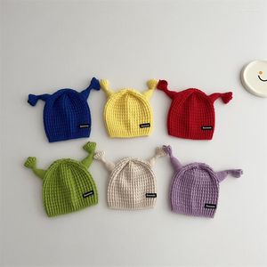 Berets Brand Children's Lovely Beanie Hatsmonster Tentacle Breien kleurrijke letters cuye herfst winter babyjongens meisjes wollen petten