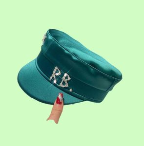 Bérets de styliste de marque pour femmes, casquettes de printemps et d'été, lettre de diamant tache, casquette sboy Baker Boy, visière 2209228634833