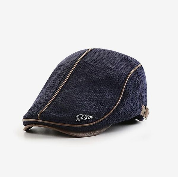 Boinas Marca JAMONT Gorro de punto ajustable Gorro de mediana edad y ancianos Hombres Espesar Cálido en Otoño Invierno Boina 6 colores