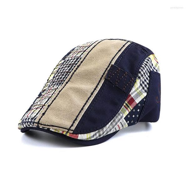 Boinas Marca JAMONT Gorra con visera ajustable Ocio británico Todo-fósforo Costura Boina Sombrero