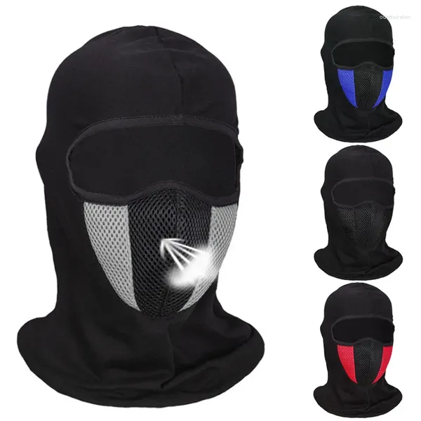 Bérets Masque en plein visage en plein air Skullies Outdoor Bonsons hommes Chapeaux Masques épispochés Cycling Running Boneie HATS HATS Bonnets